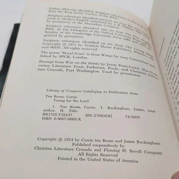 Corrie ten Boom Tramp for the Lord Hardcover 1974 Sequel Hiding Place Fair - Picture 7 of 13